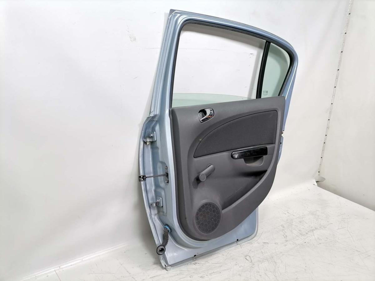 Opel Corsa D original Tür hinten rechts Z21C Aeroblau Rohbau BJ08